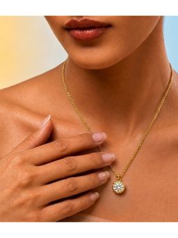 Arvino - Solitaire Charm Gold Chain Necklace