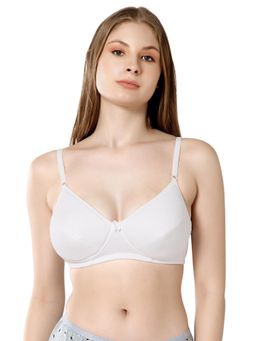 Bodycare - Women White Padded Cotton Full Coverage Bra