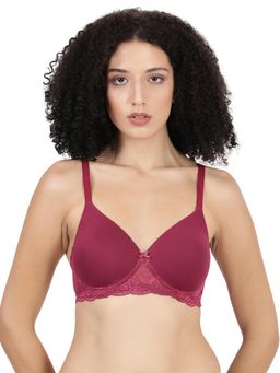 BLOSSOM - Women Purple Soft Lightweight Padded Full Coverage Bra