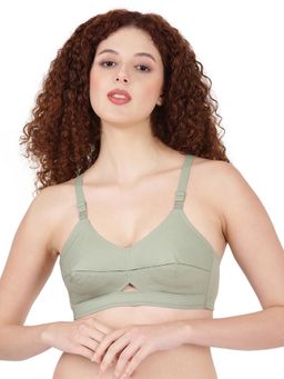 BLOSSOM - Women Green Stretch Cotton Non-Padded Bra