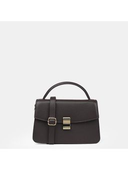 Gioia - Maddox G Leather Crossbody Sling Bag With Detachable Strap - Brown