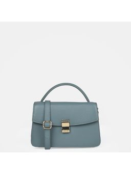 Gioia - Maddox G Leather Crossbody Sling Bag With Detachable Strap - Aqua