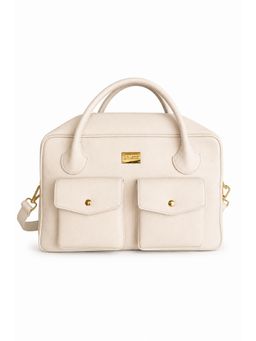 RASHKI - Volo 15 inch Unisex Laptop Bag With Detachable Strap - Cream