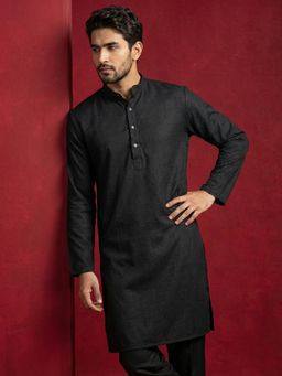 Jompers - Black Embroidered Kurta