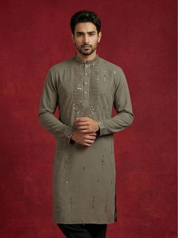 Jompers - Brown Japanese Imported Embroidered Kurta