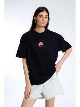 Bonkers Corner - I Ghost You Embroidered Premium Oversized T-Shirt