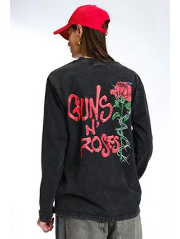 Bonkers Corner - Black Guns N Roses Full Sleeves T-Shirt