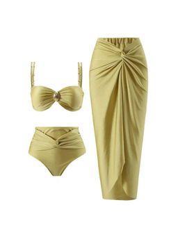 MISS MOSA BY AKANKSHA - Dorel Luxe Swimsuit With Sarong Skirt (Set of 3)