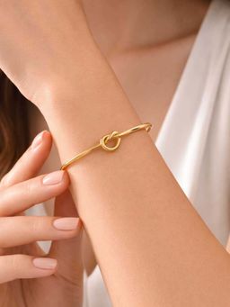 ZAISHA - Gold Stainless Steel Statement Cuff