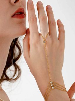 ZAISHA - White Stainless Steel White Stones Bracelet