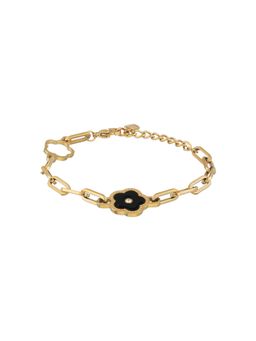 Jazz and Sizzle - Black Brass Statement Bracelet
