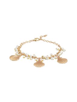 Jazz and Sizzle - White Brass Pearl Bracelet