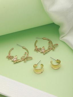 Jazz and Sizzle - Gold Brass Statement Earrings