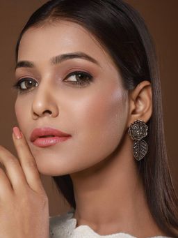 Jazz and Sizzle - Grey Brass Earrings