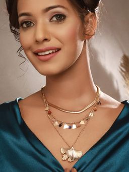 Jazz and Sizzle - Gold Brass Statement Necklace