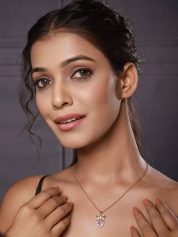 Jazz and Sizzle - White Brass White Stones Necklace