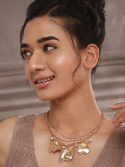 Jazz and Sizzle - Gold Brass Statement Necklace