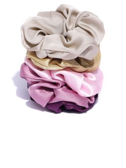 Blueberry - Set Of 5 Multi Colour Scrunchies (Pack of 5)