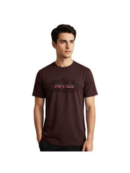 Nobero - Brown Men's Premium Graphic Printed Regular T-Shirt