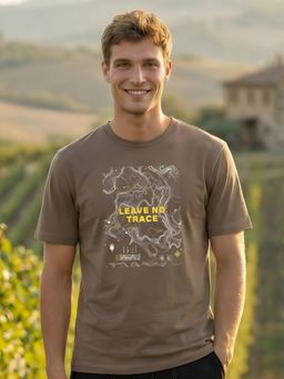 Nobero - Nude Men's Premium Graphic Printed Regular T-Shirt