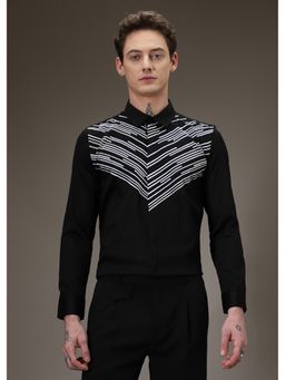 Banana Club - Strike Needle Work Black Shirt