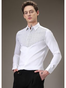 Banana Club - Stride Needle Work White Shirt