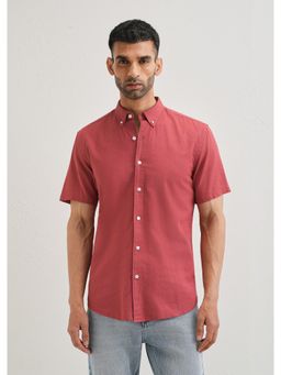 Banana Club - Red Cotton Linen Shirt