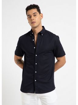 Banana Club - Ink Blue Cotton Linen Shirt