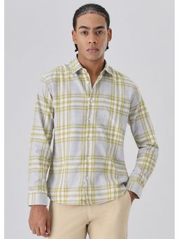 Banana Club - Melange Lime Green Check Shirt