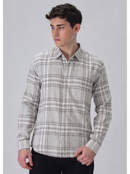 Banana Club - Melange Moon Grey Check Shirt
