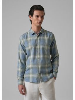 Banana Club - Melange Blue Bonnet Check Shirt