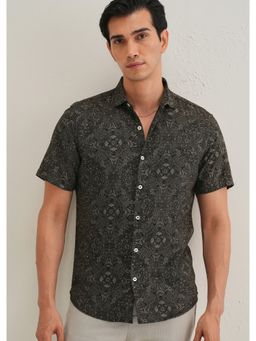 Banana Club - Brown Print Shirt