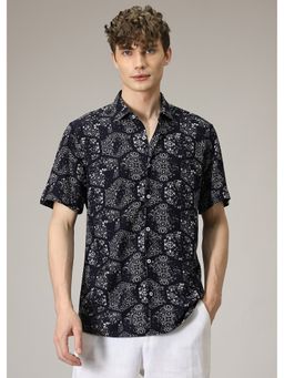Banana Club - Black Geometric Print Shirt
