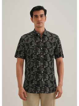 Banana Club - Geometric Black Print Shirt