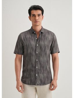 Banana Club - Faded Checked Grey Print Shirt