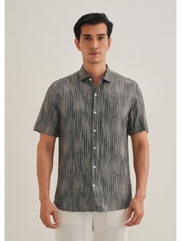 Banana Club - Faded Grey Checked Print Shirt