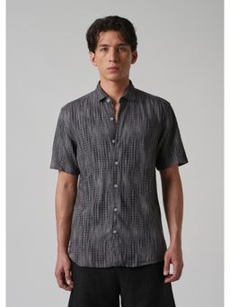 Banana Club - Black Faded Checked Print Shirt