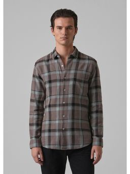 Banana Club - Brown Dobby Check Kokas Shirt