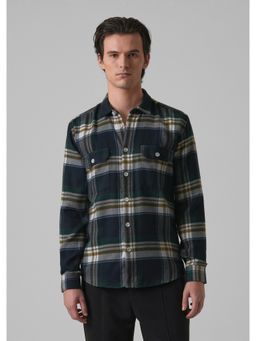 Banana Club - Black Modest Brushed Cotton Check Shirt