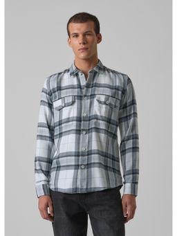 Banana Club - White Brushed Cotton Check Shirt