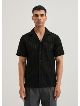 Banana Club - Black Crochet Shirt