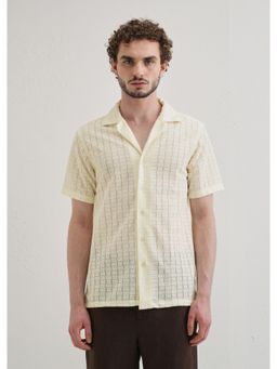 Banana Club - Cream Crochet Shirt