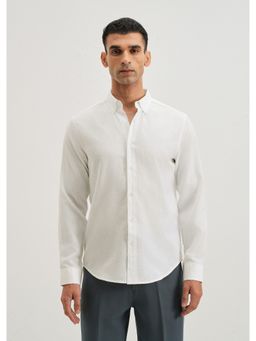 Banana Club - Misty White Blended Linen Shirt