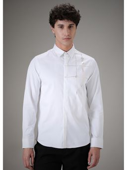 Banana Club - Plaid Diamond White Designer Shirt