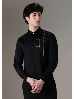 Banana Club - Plaid Diamond Black Designer Shirt