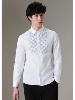 Banana Club - Concentric White Designer Shirt