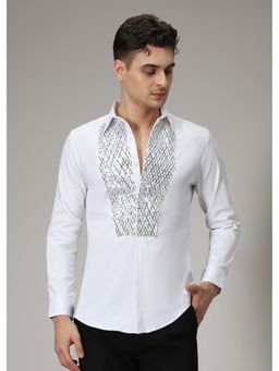 Banana Club - White Sequence Designer Shirt