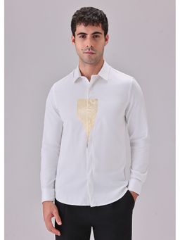 Banana Club - White Glimmer Designer Shirt