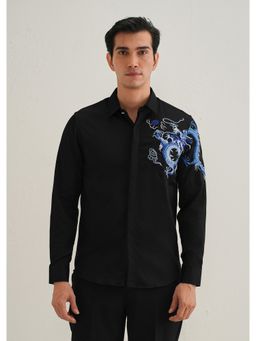 Banana Club - Black Dragon Embroidery Shirt