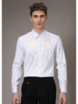 Banana Club - Tiger Stripe White Designer Shirt